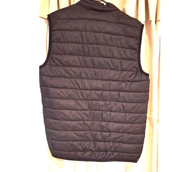 DKNY Black Quilted Puffer Vest Lightweight Mens Size S - Picture 2 of 6